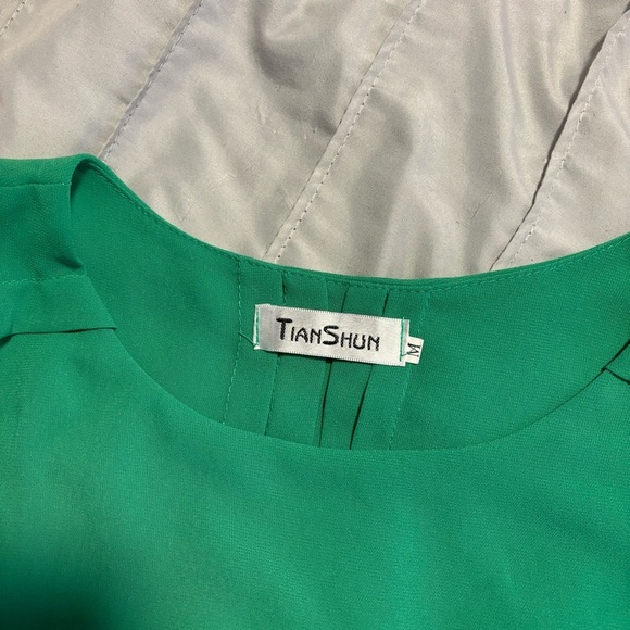 Green Women's blouse, size M - Picture 3 of 3